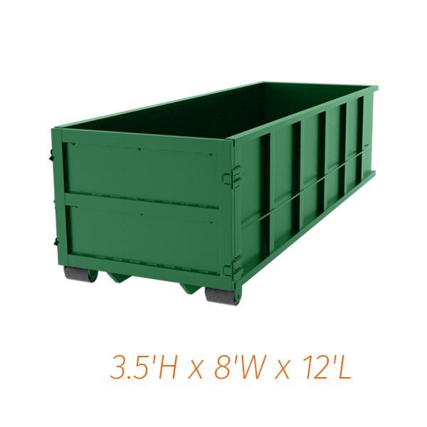 ten yard dumpsters can accommodate up to 2-3 tons of weight